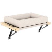 Cream Cat Radiator Hammock Bed with Removable Cushion - Plush, Adjustable, Space-Saving