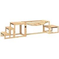 Dog Agility Training Set - 3 Piece Kit: Bridge, Platform & Stairs - Durable Fir Wood for Medium & Large Breeds