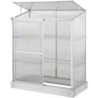 Sun Plate 3-Tier Aluminium Walk-In Greenhouse with Foundation - Weatherproof Storage & Shelving