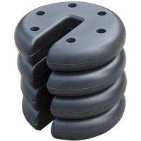 Tent Weight Base Set - Heavy-Duty Cement Anchor Weights for Pop-Up Gazebo & Camping Tents, 4-Pack, Black