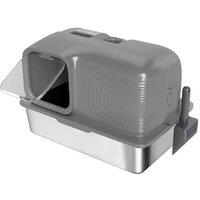 65L Stainless Steel Cat Litter Tray - Easy Clean, High Sides, Odour Control for Cats