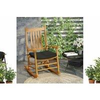6 Black Chair Seat Pads with Straps - Weather-Resistant Cushions for Indoor & Outdoor Chairs