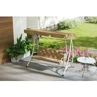 Three-Seater Outdoor Bench Cushion - Weather-Resistant Polyester, Padded Comfort