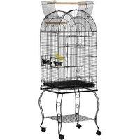 1.53m Bird Cage for Parrots & Budgies - Large Pet Aviary, Easy Clean, Portable Stand on Wheels