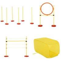 Dog Agility Training Set - 4-Obstacle, Adjustable, Portable, for All Breeds