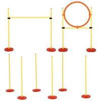 Dog Agility Training Set - Adjustable 3-Course, Portable, for All Breeds