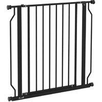 Extra Wide Pressure-Fit Dog Gate for Hallways & Stairs - Adjustable Steel Barrier for Medium Breeds