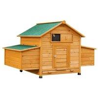 Chicken Coop for 2-4 Hens - Easy Clean, Weatherproof, Spacious Nesting Box