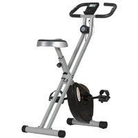 Folding Magnetic Exercise Bike - Steel Frame, Adjustable Resistance, Heart Sensor, 110kg Capacity, Compact Home Gym