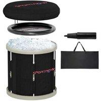 Ice Bath Tub - Cold Plunge Recovery Pod for Fitness & Muscle Health, Portable with Lid & Carry Bag