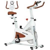 Adjustable Silent Indoor Exercise Bike - Steel Frame, 120kg Capacity, Compact Design