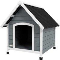 Weatherproof Wooden Dog Kennel - Removable Floor, Medium Breed, Outdoor Pet House (758882cm)