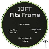 10ft Trampoline Replacement Mat - Heavy-Duty PP, 54 Hooks, 120kg Capacity