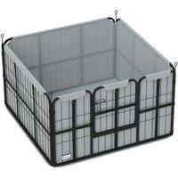 Heavy-Duty Steel Whelping Box with Pee Pad & Cover - For Small & Medium Dogs (102x102x60cm)