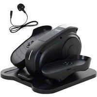 Under Desk Elliptical - Compact Pedal Exerciser, 10-Speed, LCD Display, Remote Control, 50kg Capacity