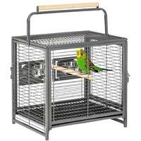 Parrot & Small Bird Travel Cage - Portable, Easy Clean, Secure Handle
