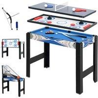 5-in-1 Kids Multi-Sport Game Table - Ages 6+, Indoor Family Play, Durable MDF, Pool, Table Tennis, Hockey, Basketball, Archery