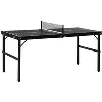 Ergonomic Folding Table Tennis Set - 5ft Slimline Aluminium Frame, Portable & Adjustable