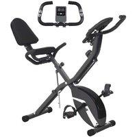 5-in-1 Folding Exercise Bike - Adjustable Magnetic Resistance, LCD Display, Compact Home Gym Equipment