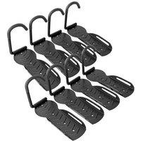 8-Pack Foldable Wall Bike Rack - Heavy-Duty Steel, Space-Saving, 30kg Capacity
