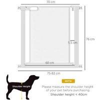 Pressure Fit Dog Safety Gate - Auto-Close, Extra Tall, Adjustable for Doors & Stairs