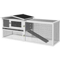 Rabbit & Guinea Pig Hutch with Outdoor Run - Easy Clean, Secure, 1565868cm Wooden Cage
