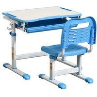 Adjustable Kids Desk & Chair Set with Storage - Solid MDF & Steel, Ergonomic Study Table