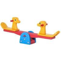Kids Seesaw Ages 1-4, Outdoor & Indoor, 360 Rotating, Animal Design, Safe Play