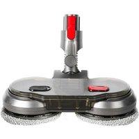 Motorised Mop Head Attachment for Dyson V7-V15 - Dual Motor, 6 Microfibre Pads, Multi-Surface Cleaner