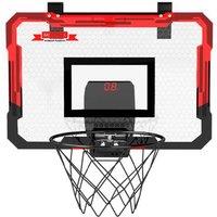 Dekko Mini Basketball Hoop Door Game with LED Lights & Auto Scoring - Indoor Sports Toy, Ages 5+, Family Fun