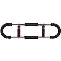 Centra Adjustable Shaker Twister Arm Trainer Bar - Multi-Gym Strength Tool, Steel & Leather, Compact Design