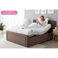 Newcastle Adjustable Electric Bed with Custom Mattress - Multiple Sizes, Fabrics, and Colour Options