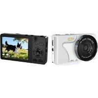 Digital Camera with Auto-Focus, 20MP Dual Lens - Compact Point & Shoot for Teens & Beginners
