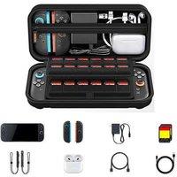 Heavy-Duty EVA Carrying Case with 24 Game Card Slots - Protective Storage for Switch 2 & Accessories
