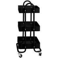 Levede 3-Tier Steel Kitchen Storage Trolley Cart - Compact, Sturdy, Mobile