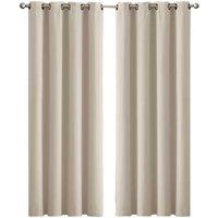Marlow 2x Thermal Blackout Curtains - Durable Polyester, Machine Washable, Classic Style