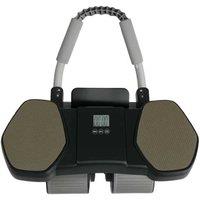 Centra 4-Wheel Ab Roller with Automatic Rebound & Ergonomic Pads - Core Trainer, Wide Base, LCD Timer