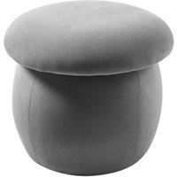 Adorable Mushroom-Shaped Ottoman in Velvet with Stable No-Leg Base