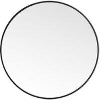 Nordic Round Bathroom Mirror with Sturdy Frame and Defogging Feature