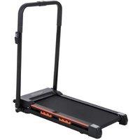 Folding Steel Motorized Home Treadmill with LCD Display - Compact, 90kg Capacity, Black