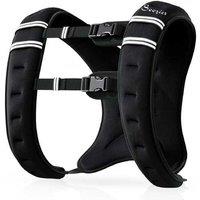 8KG Adjustable Weighted Vest - Oxford Fabric, Reflective Strips, Unisex Fitness Training