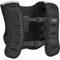 10KG Adjustable Weighted Vest - Breathable Neoprene, Secure Straps, Reflective Safety - Black Gym Training Gear