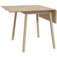 Extendable Solid Pine Drop Leaf Dining Table - Space-Saving, 2-4 Seater, Natural Finish