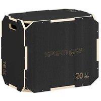 3-in-1 Wooden Plyometric Jump Box with Handles - Heavy-Duty Plywood, Adjustable Heights, 120kg Capacity