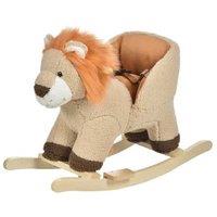 Plush Lion Rocking Horse for Toddlers (Ages 18-36 Months) - Interactive, Safe, Battery-Operated Ride-On Toy