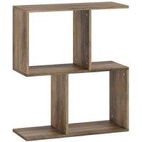 S-Shaped 3-Tier Narrow Side Table - Particle Board, Storage, Contemporary - 5019.558cm Living Room End Table
