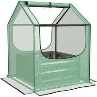 61 x 61cm Raised Garden Planter Bed with Protective Cover - Ideal for Vegetables & Flowers