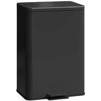 20L Soft-Close Pedal Bin - Matte Black, Fingerprint-Resistant, Inner Bucket