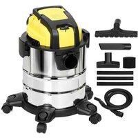 Wet & Dry Vacuum Cleaner - 1200W, 20L, Triple Filter, Multi-Surface, Stainless Steel Bin