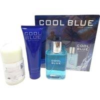 Cool Blue Men's Fragrance Hamper With EDT, Shower Gel & Candle Gift Set